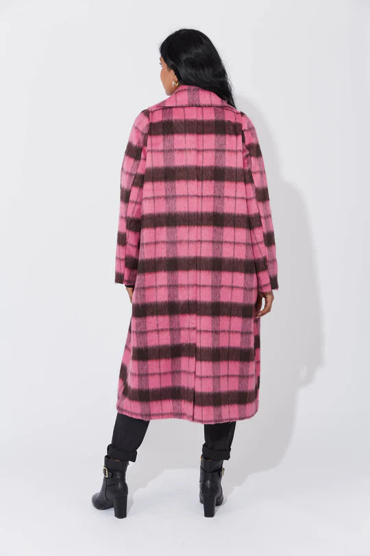 Daytona Coat in Hot Pink