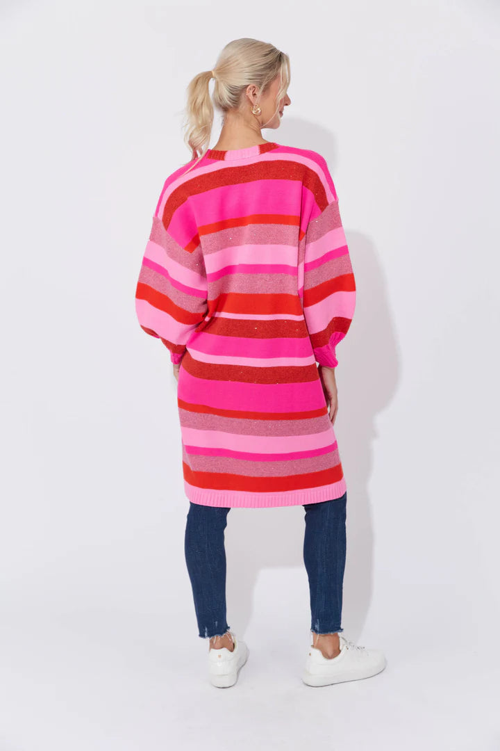 Yuma Cardigan in Chilli/Pink