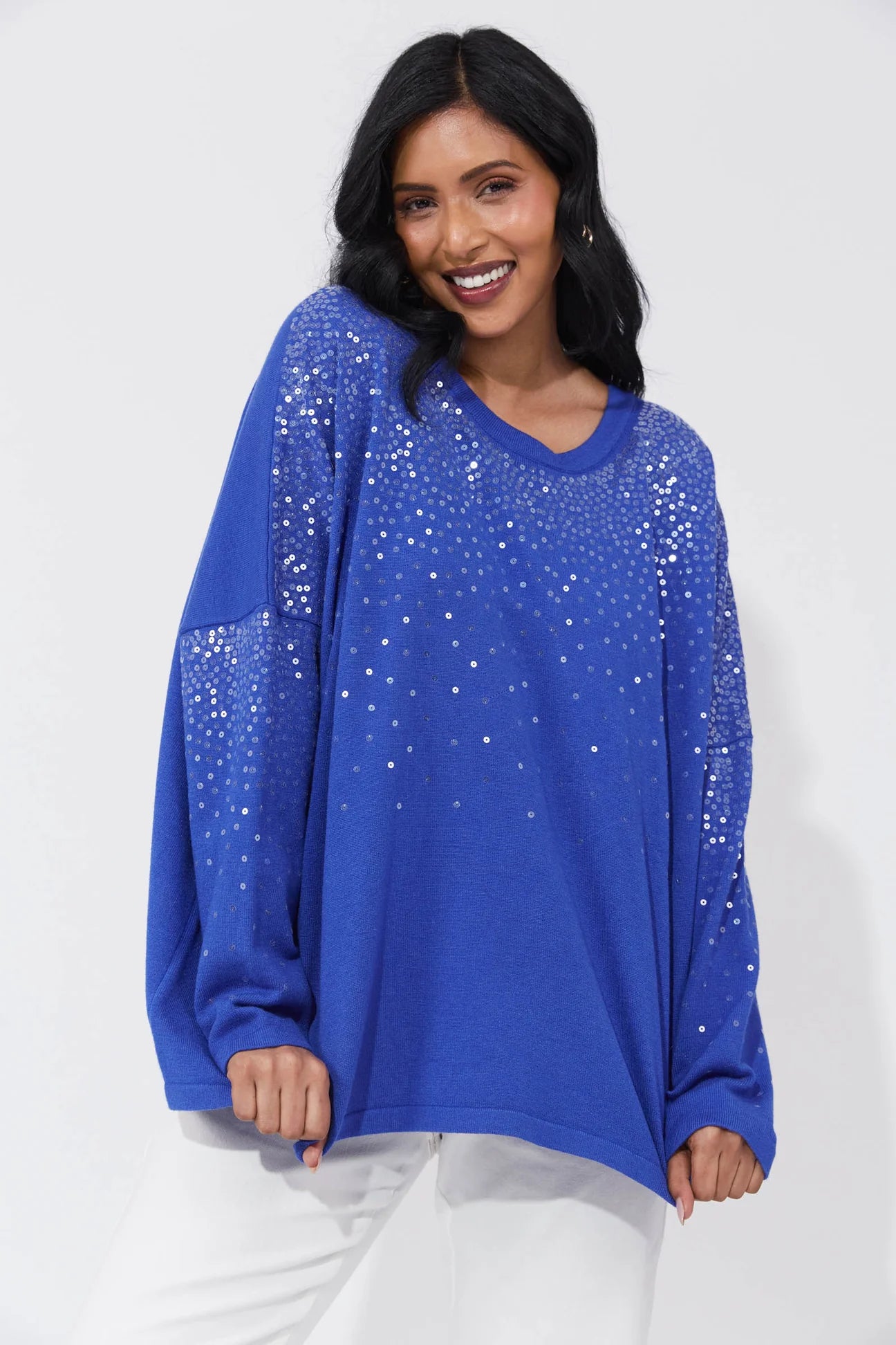 Cancun Jumper in Cobalt