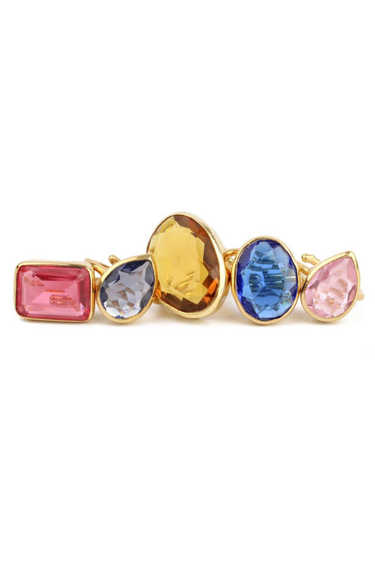 Cocktail Spring Gem Rings
