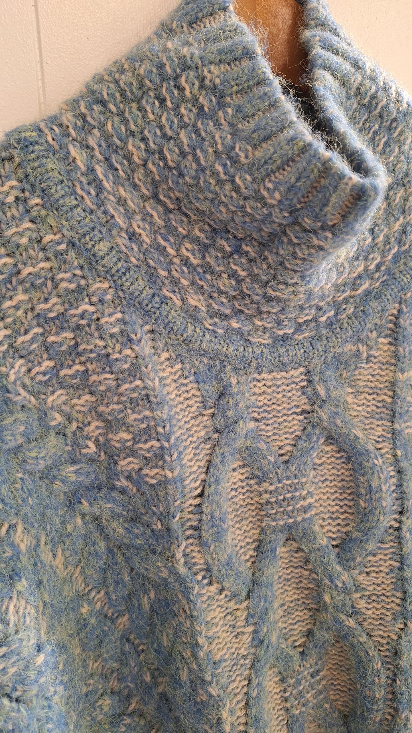 Annecy Cable Knit Light Teal Sweater/Jumper