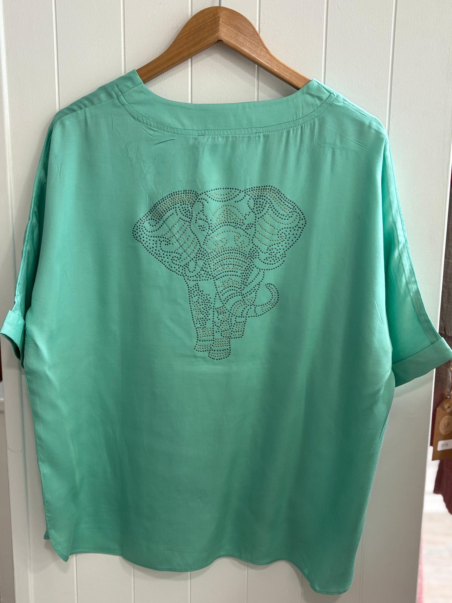 Mille Blouse in Aqua
