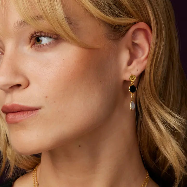Sia Earrings Black & Grey