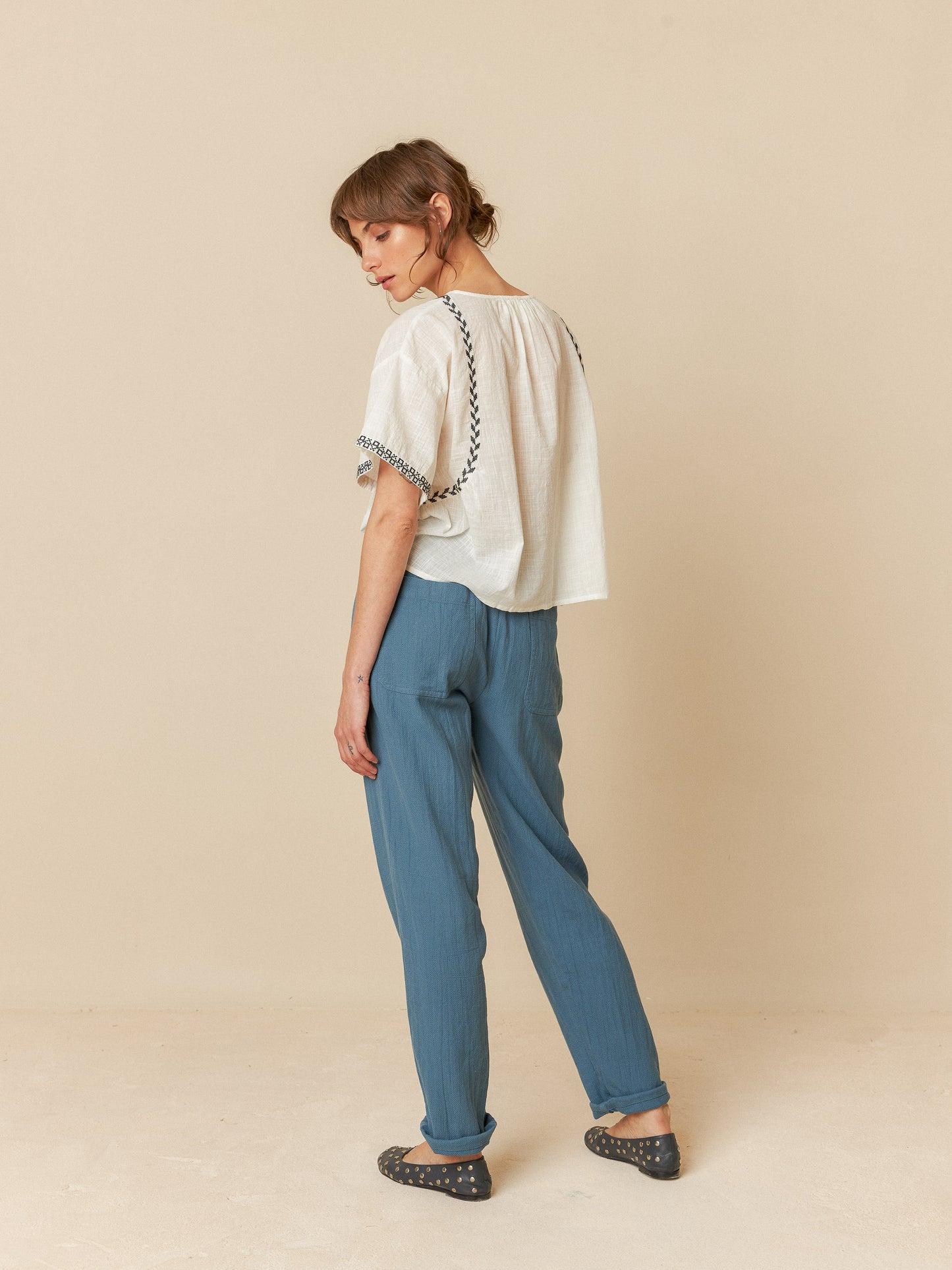 Panama Trousers in Indigo