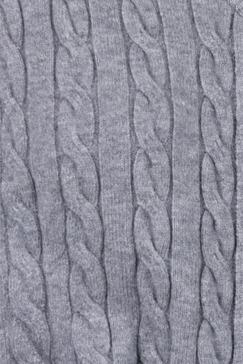 Alawa Cable Poncho in Smoke