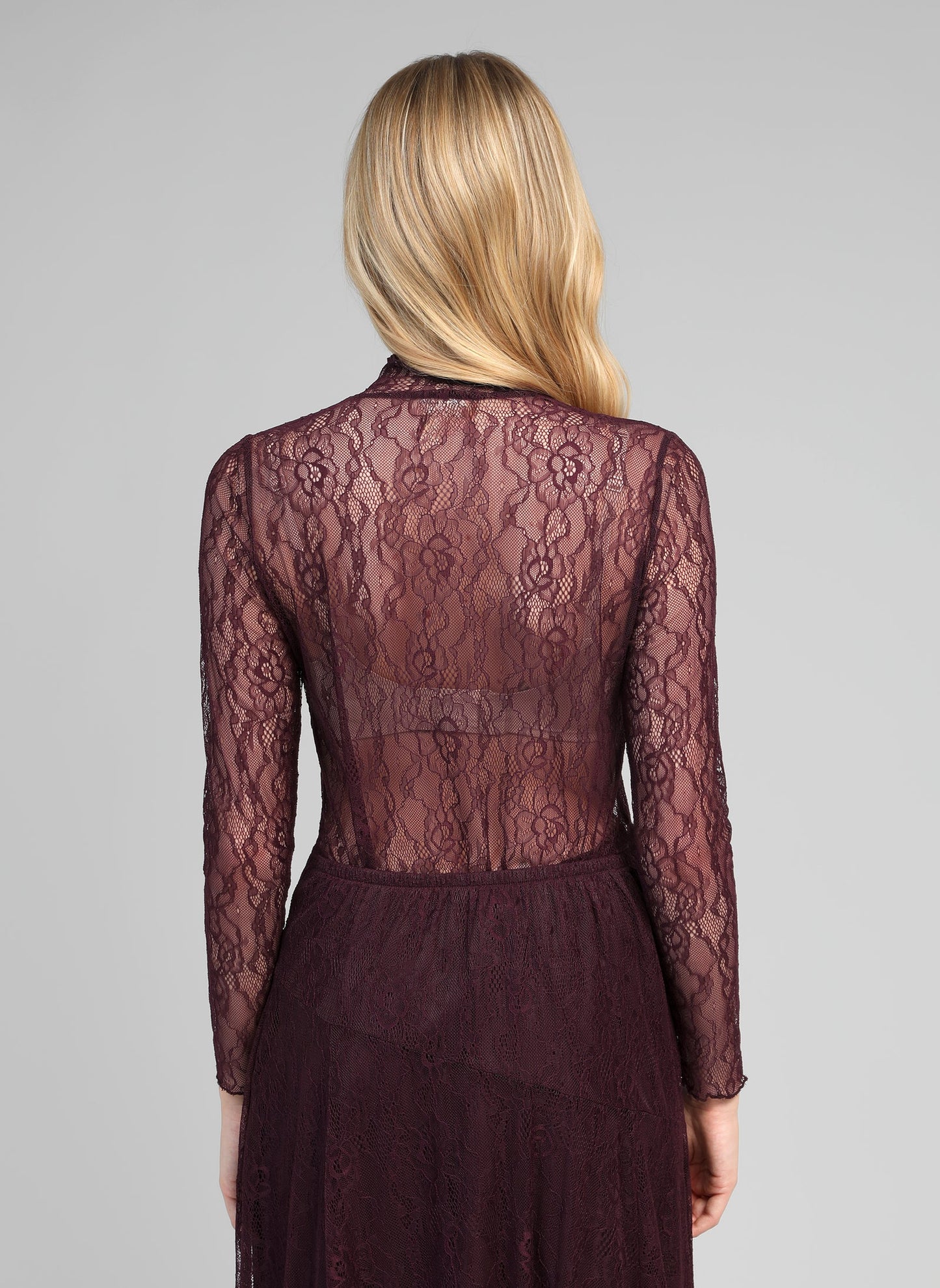 ALIBELY Top in Plum