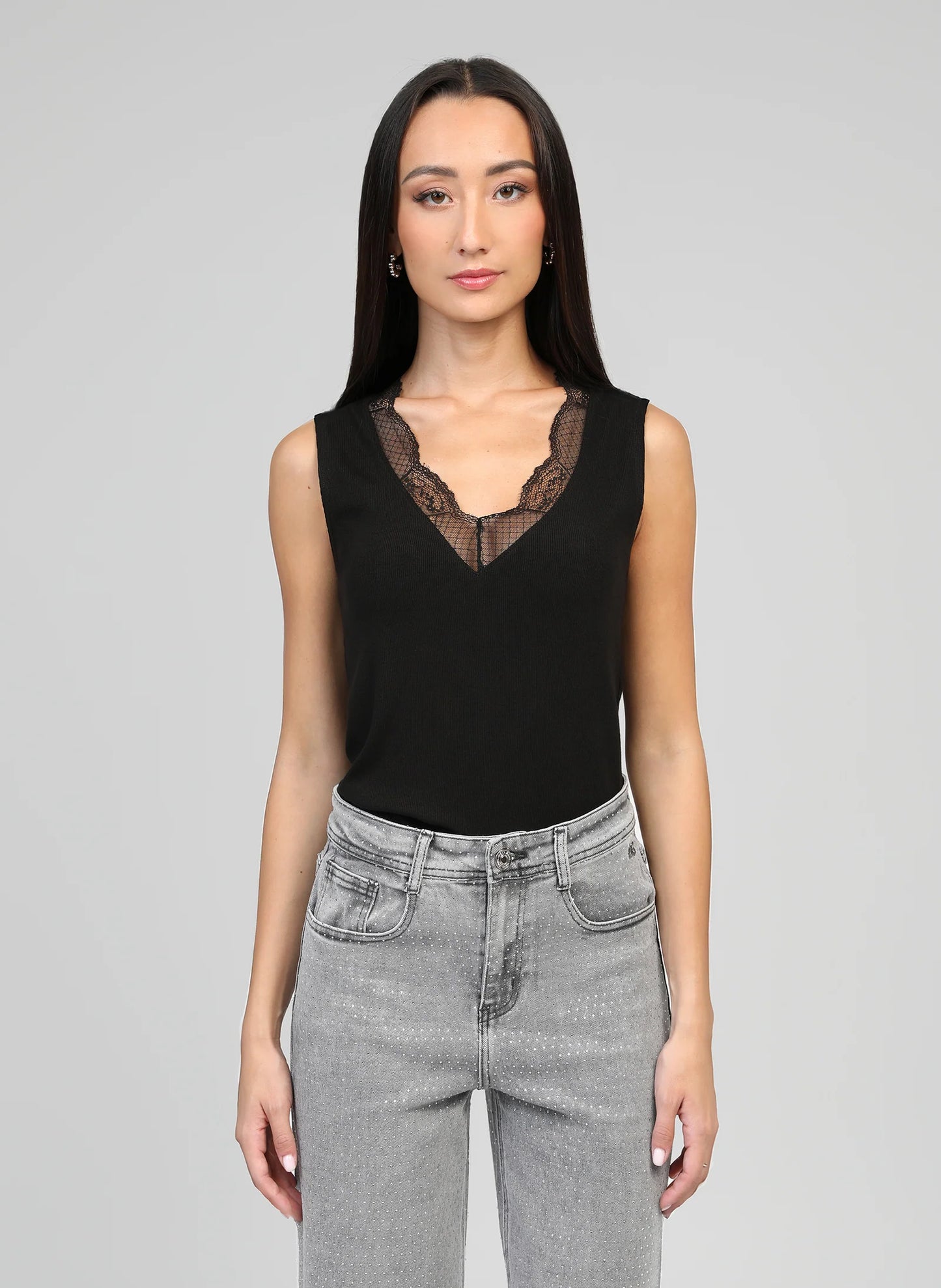 ASTURIE Cami in Black