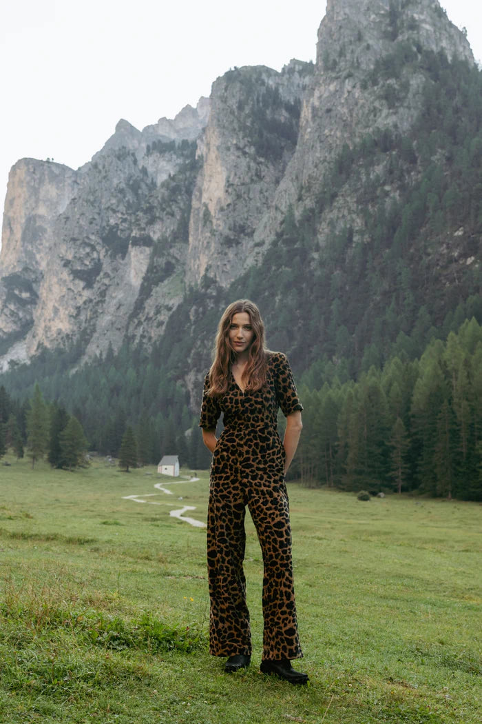 Clan Jumpsuit in Leopard