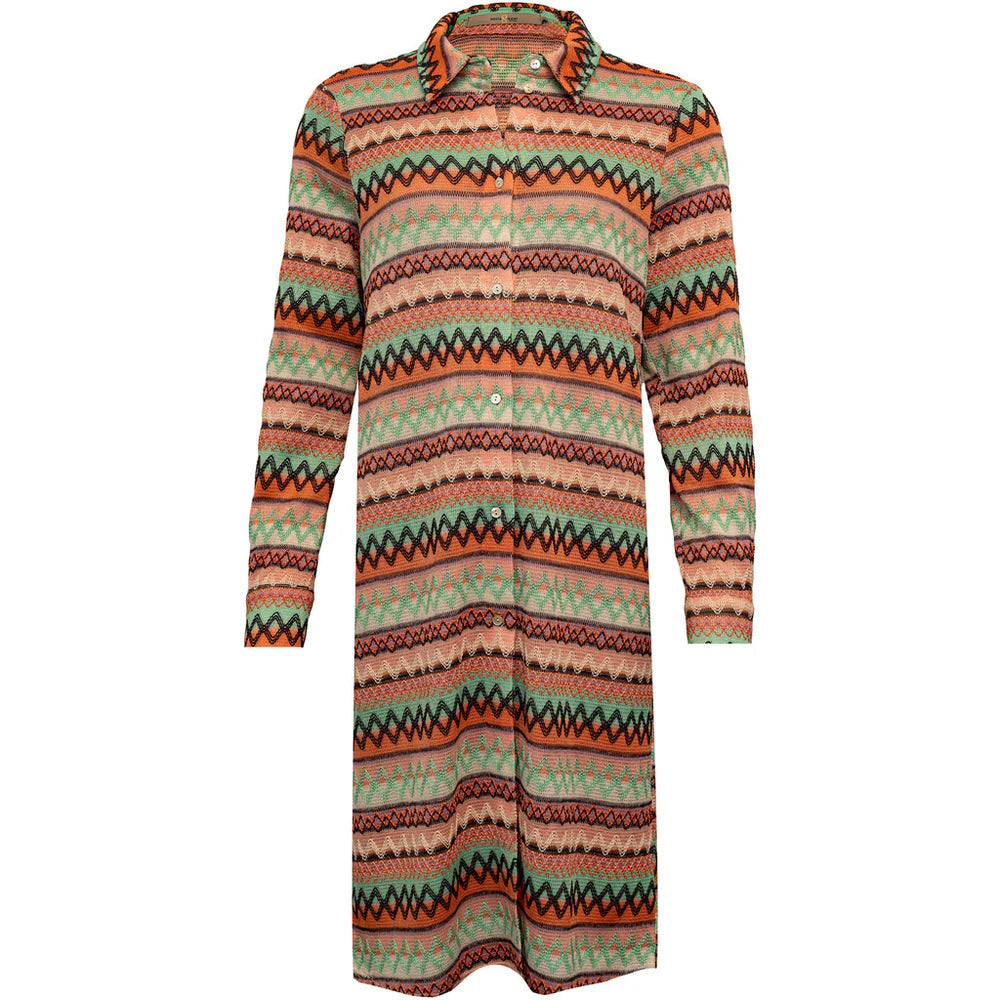 Belis Long Shirt in Coral Missioni