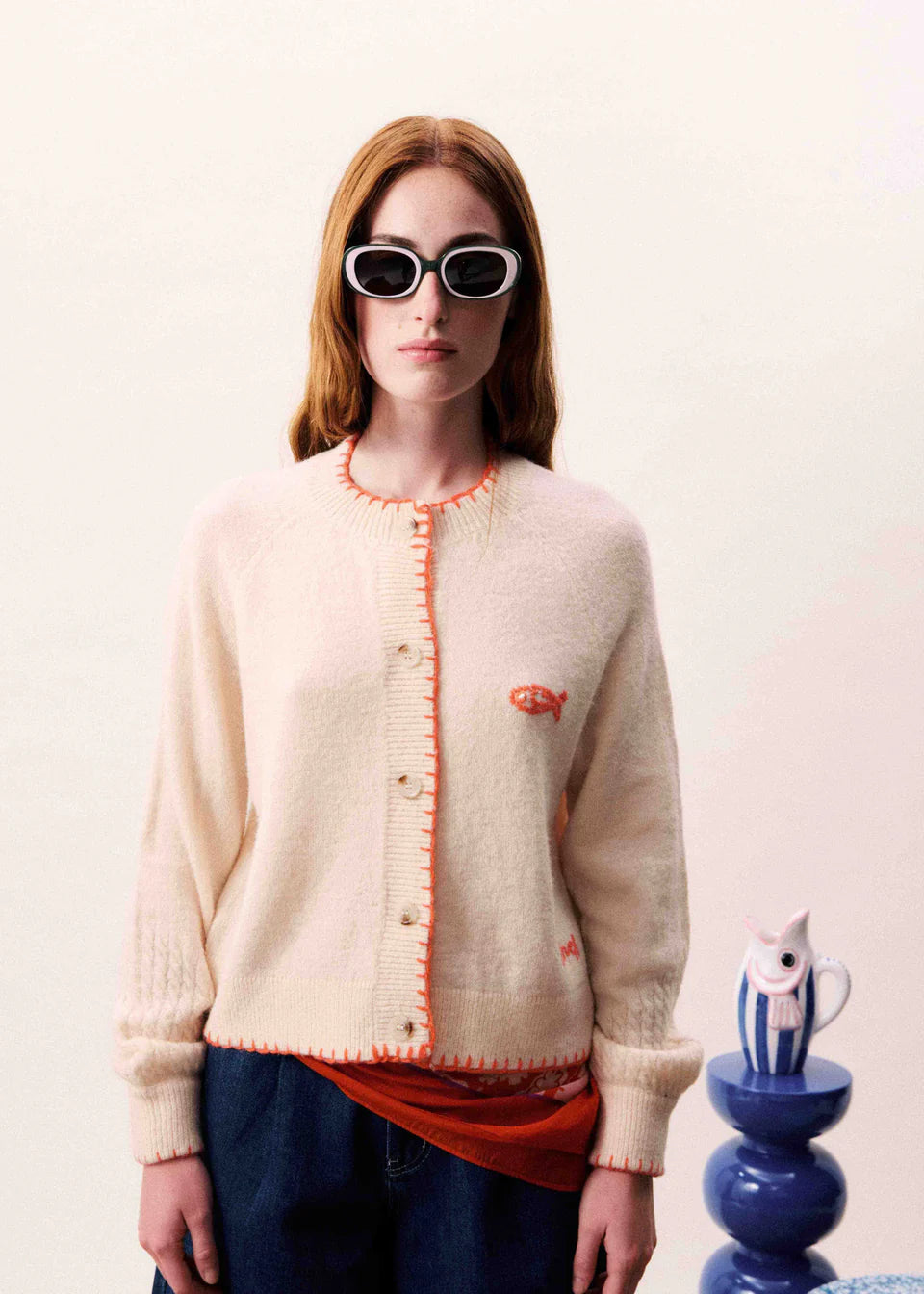 Cardigan MARA in Cream