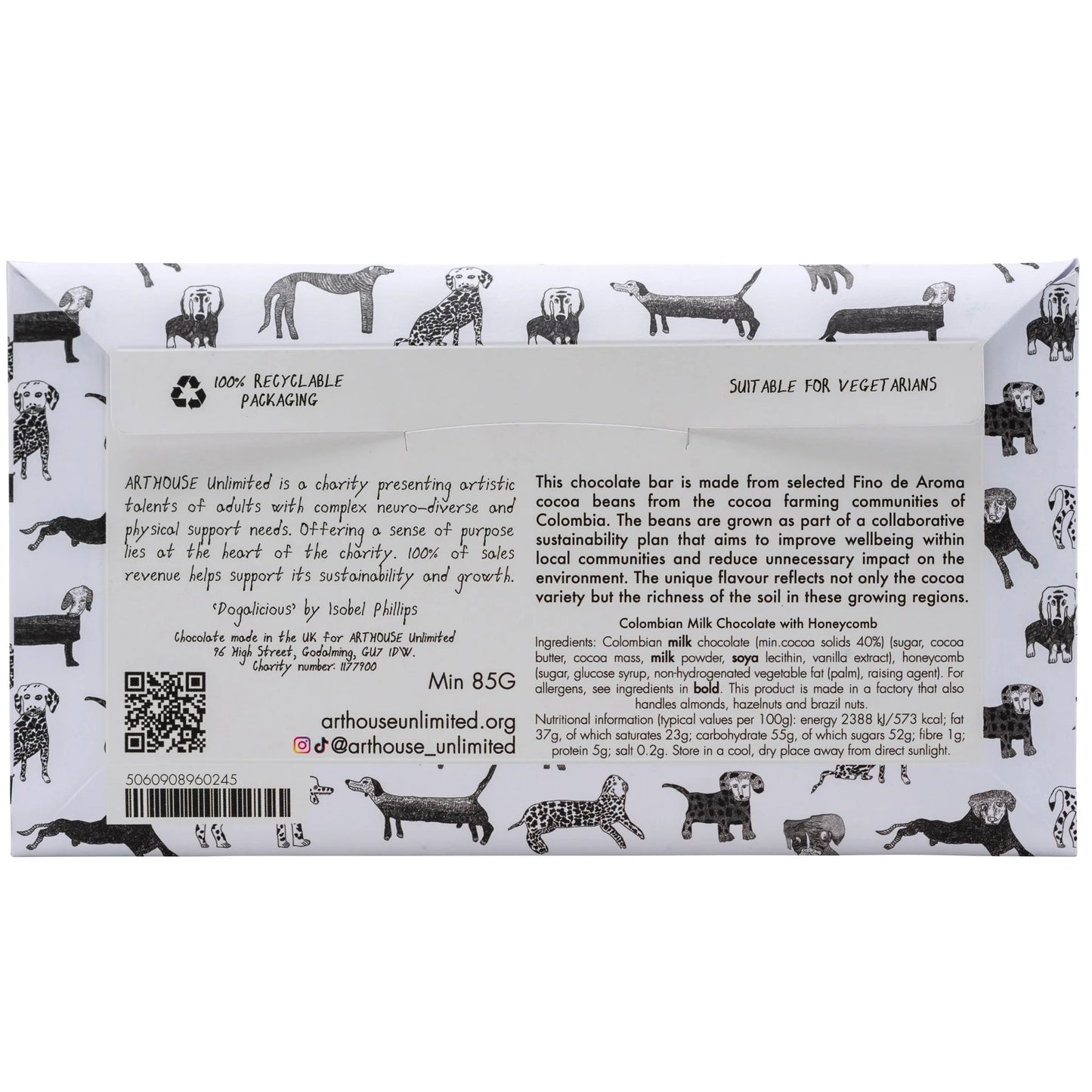 Dogalicious Chocolate Milk Chocolate with Honeycomb 85g