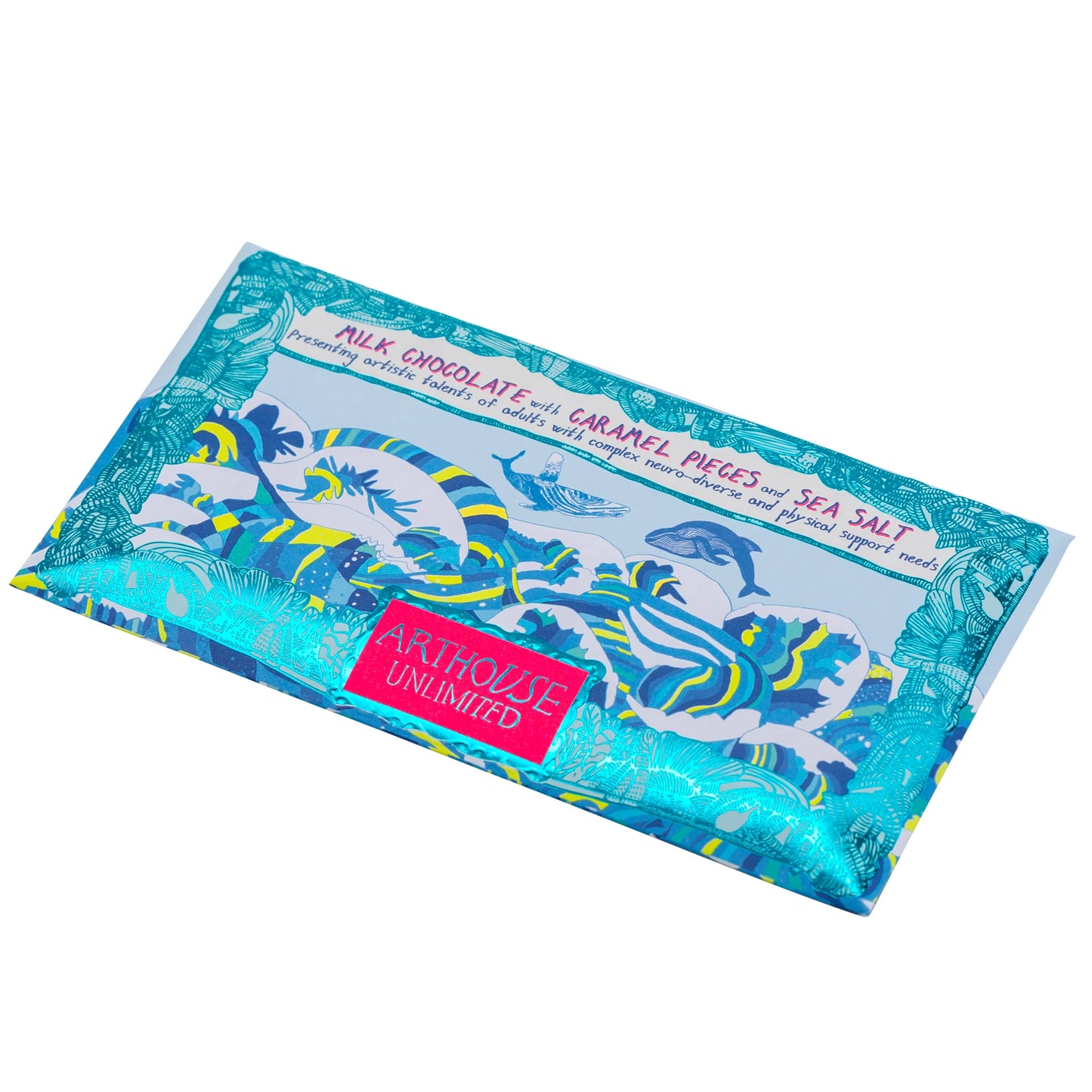 Swim With Whales Forever Handmade Milk Chocolate With Caramel And Seasalt