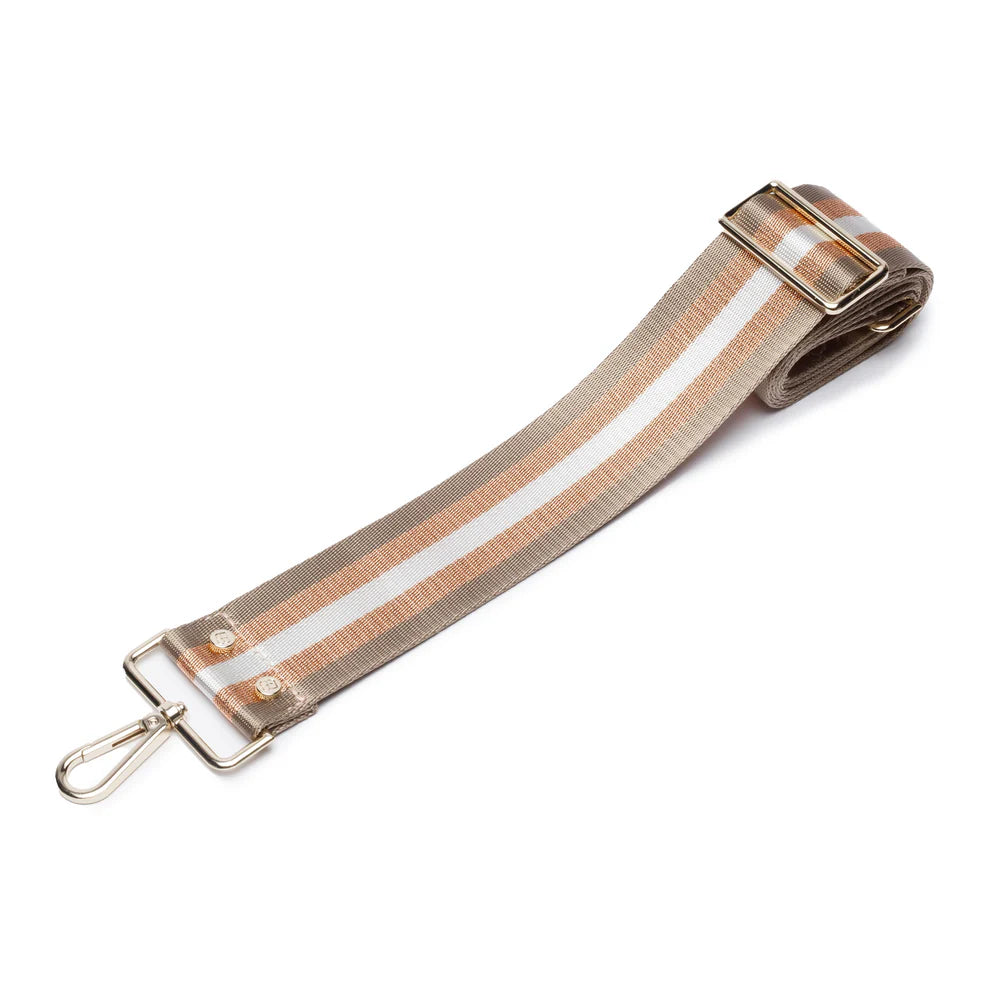 Crossbody Strap in Champagne Stripe