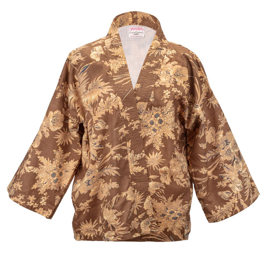 Short Kimono in Coffee Blossom