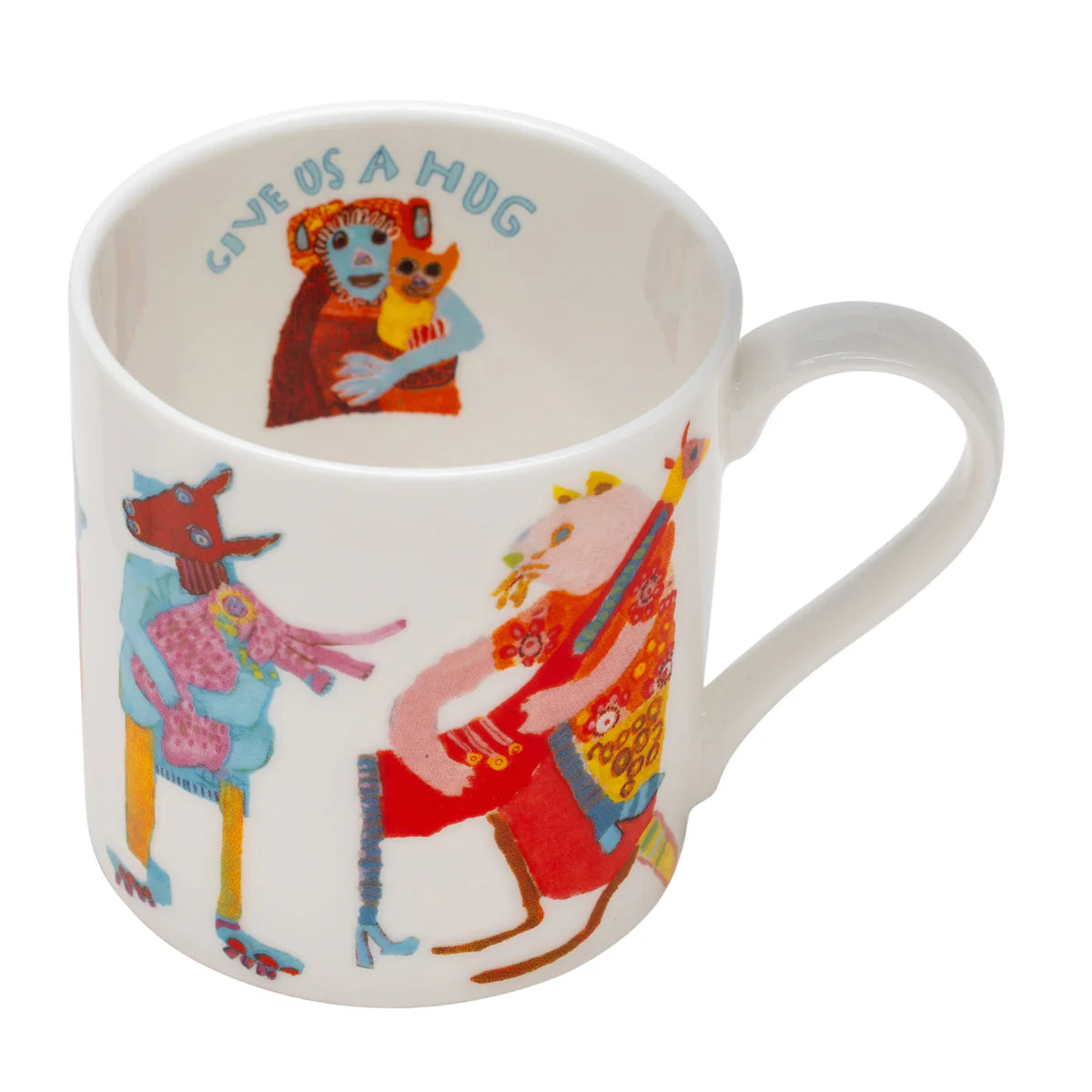 Hugging Animals Fine Bone China Mug