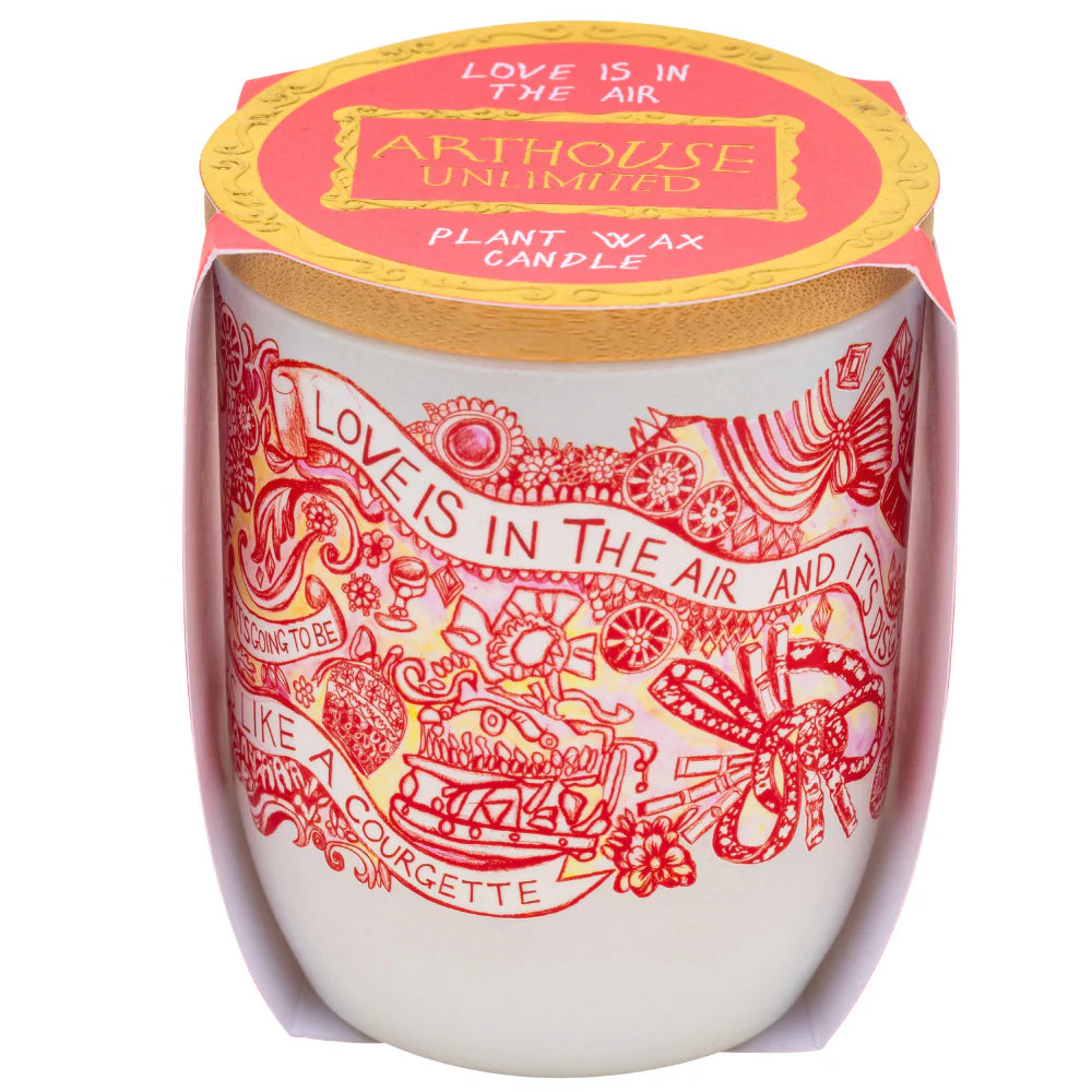 Love is in the Air, Plant Wax Candle - White