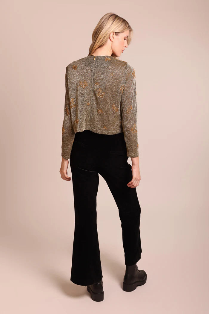 Ceeci Trousers in Black Velvet