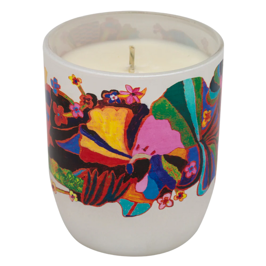 Psychedelic Dreams, Plant Wax Candle - White