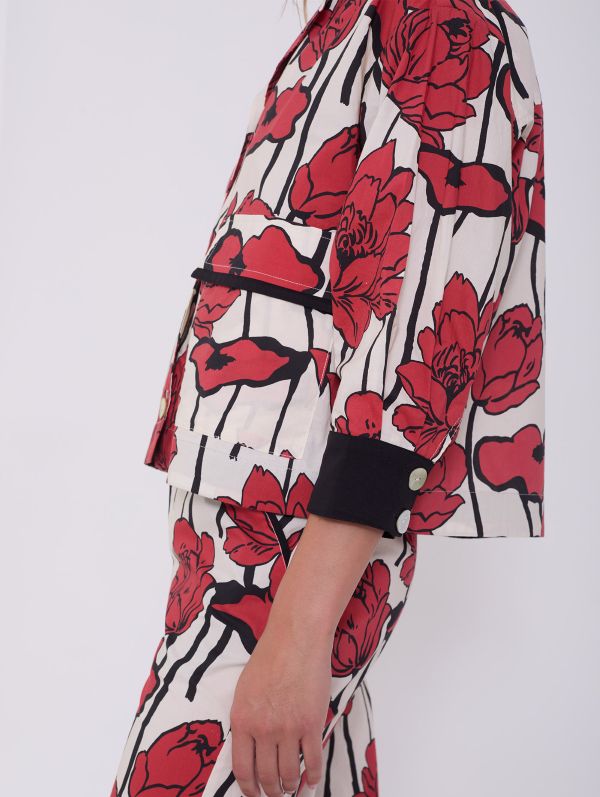 Floral Print Cotton Shirt