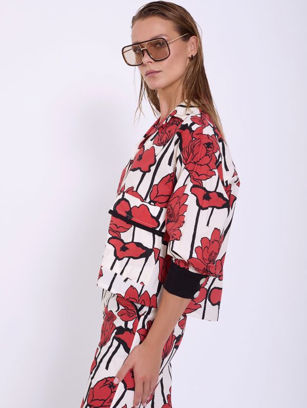 Floral Print Cotton Shirt