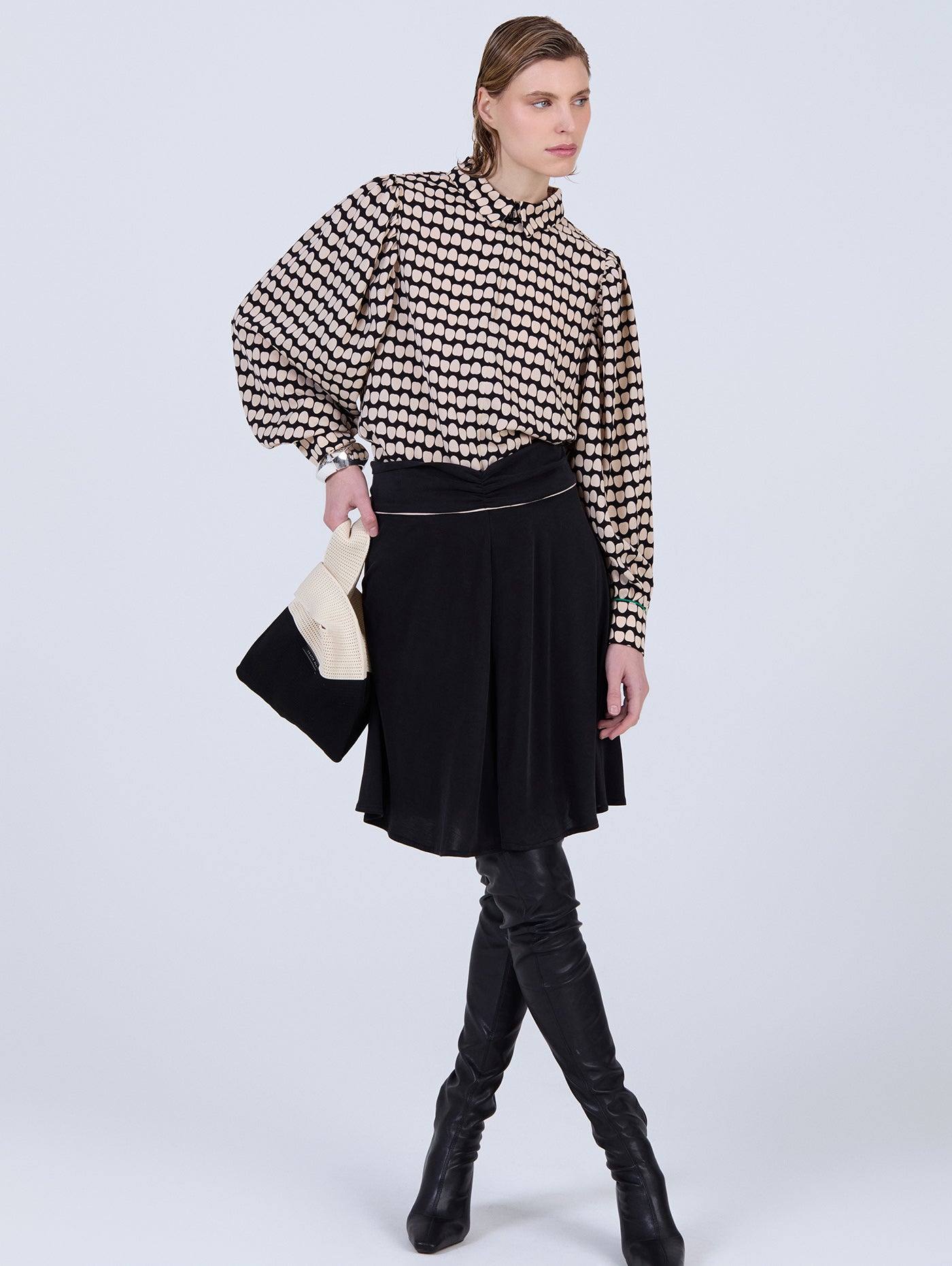 Polka Dot Printed Blouse