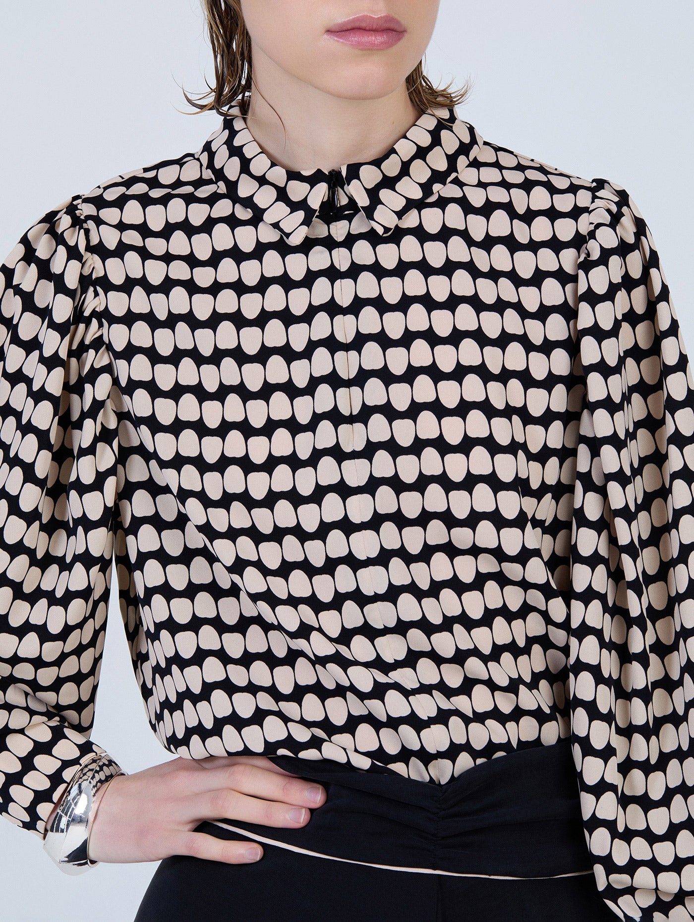 Polka Dot Printed Blouse