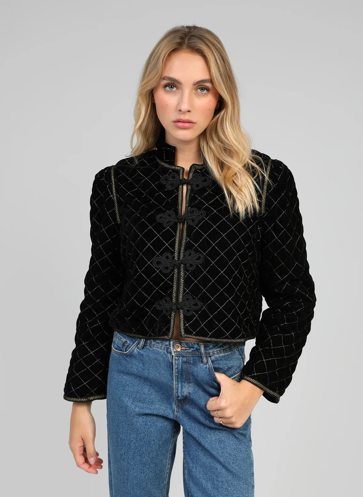Selene Padded Jacket in Black