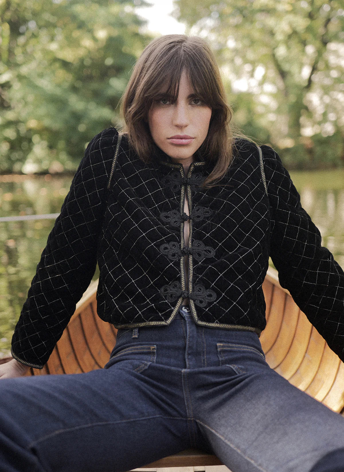 Selene Padded Jacket in Black