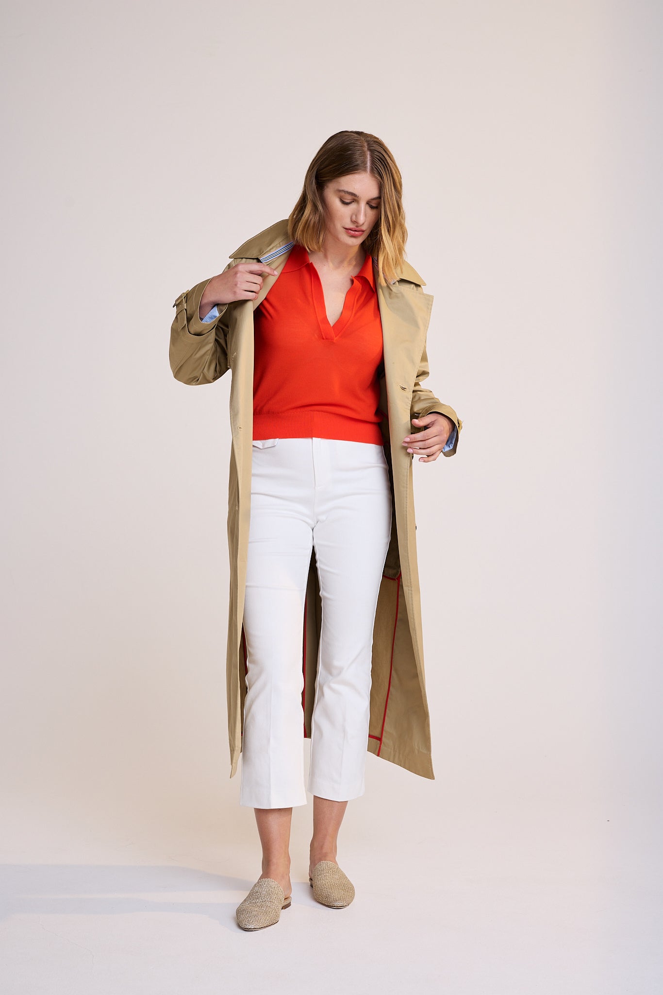 Queenstown Cropped Trousers in White
