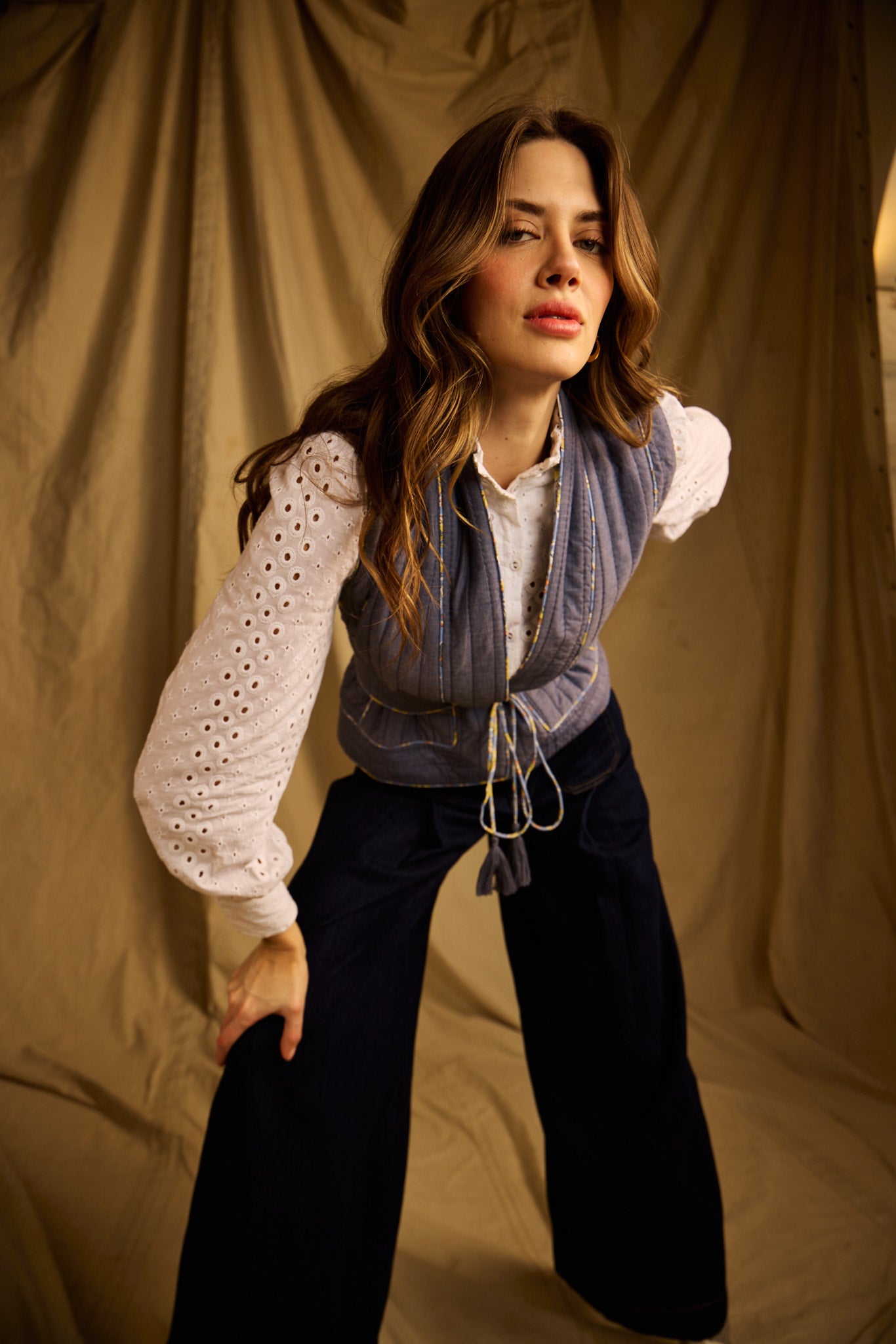 Winnipeg Wide Leg Belted Jeans