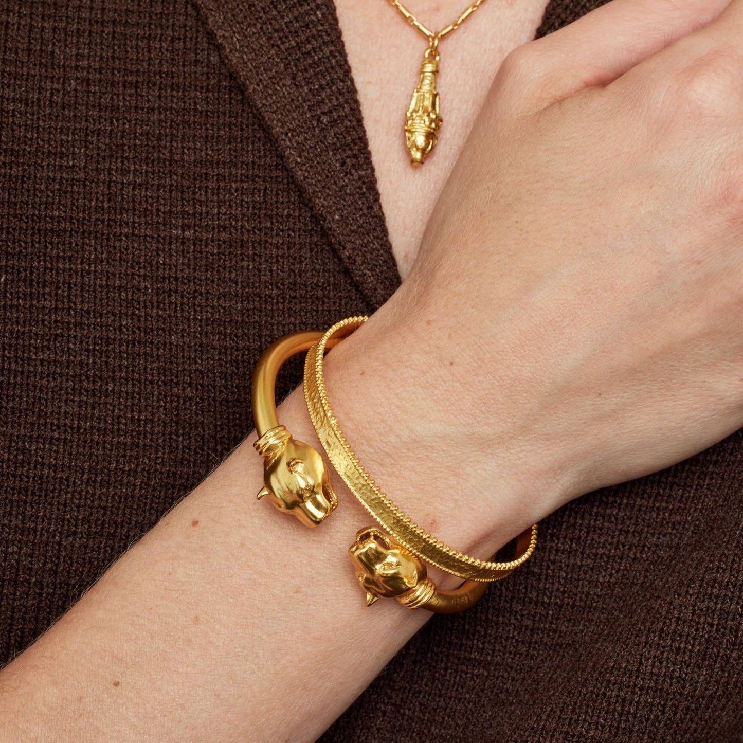 Panther Gold Bangle