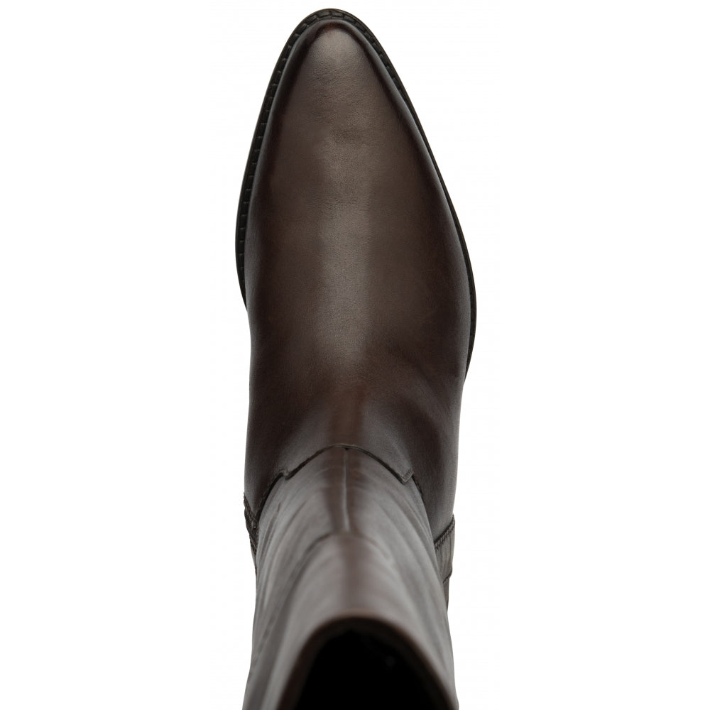 Brown Leather Forge Knee High Boots