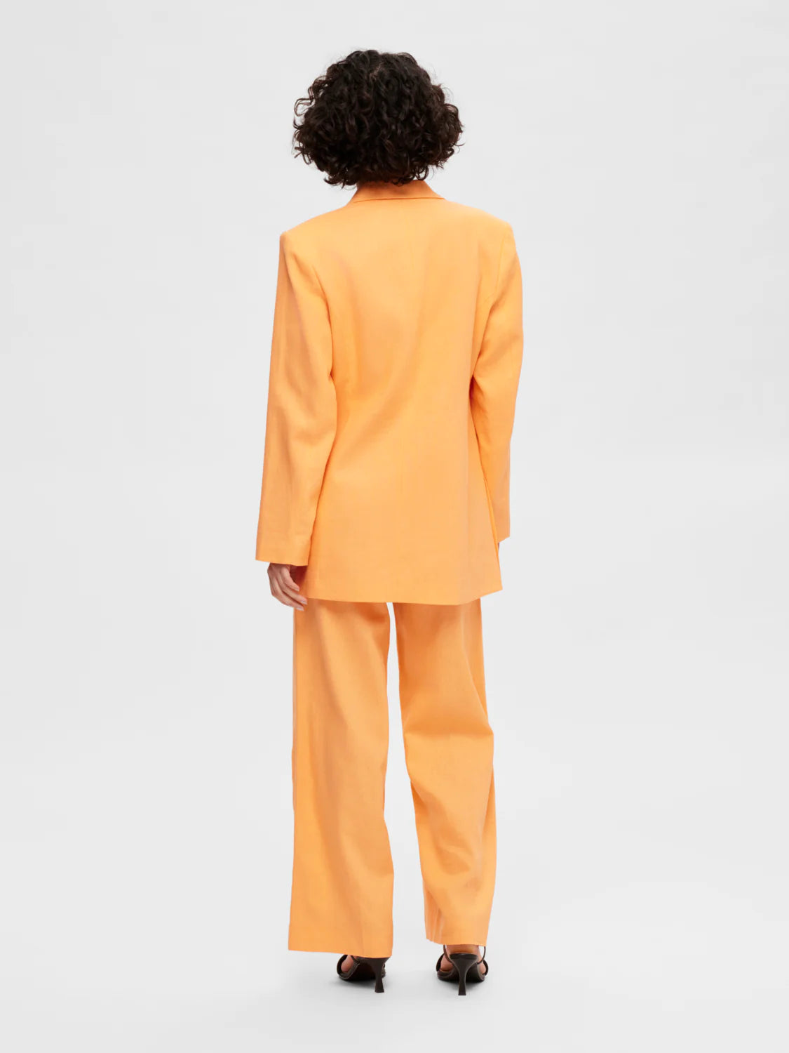 SLFTania Slim Blazer in Tangerine