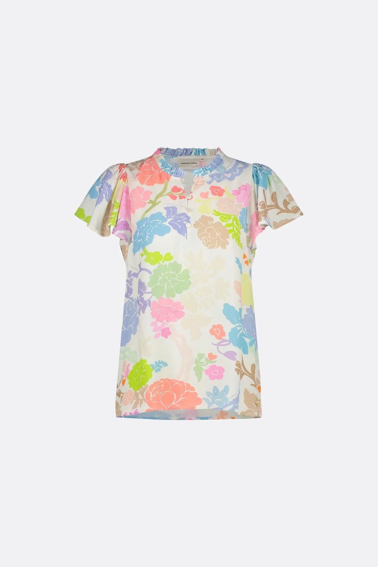 Vanessa Top in Caribbean Chintz