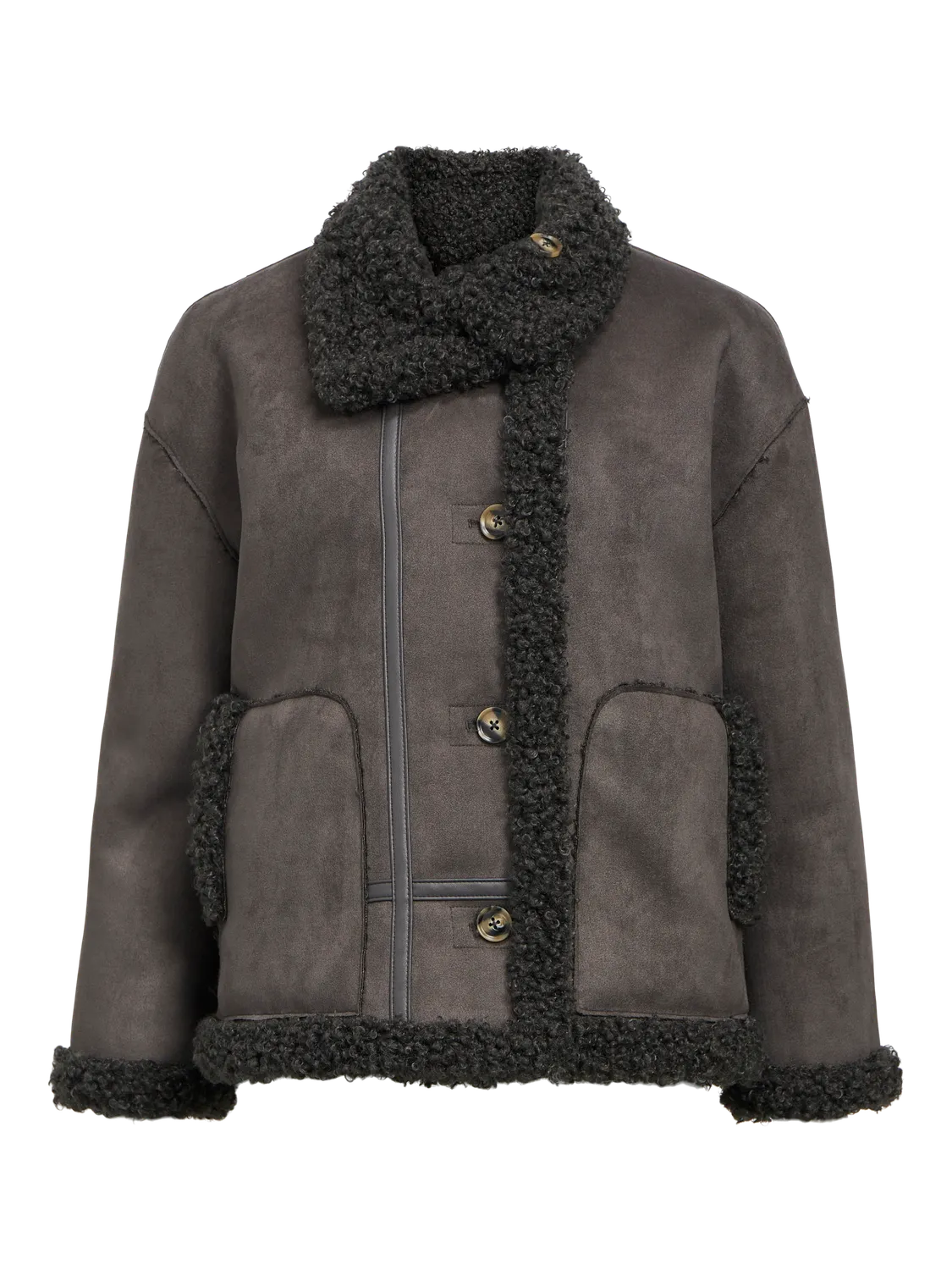 OBJOAKLYN Jacket in Dark Grey