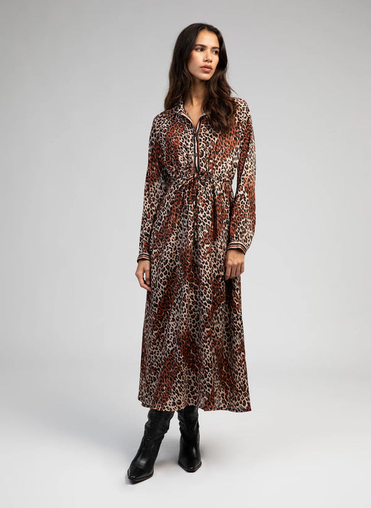 OSALLY Dress in Leopard