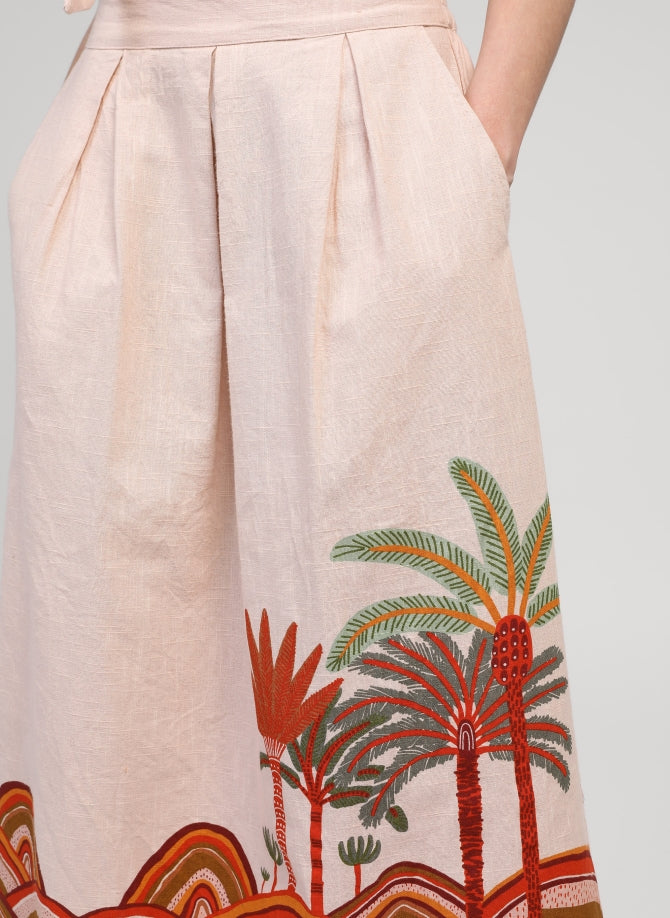 Raromy Skirt in Coral