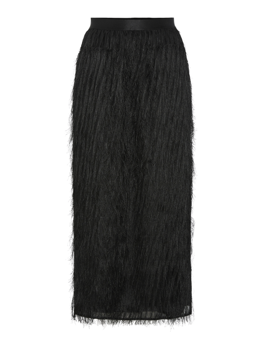 YASDIA Ankle Length Skirt in Black