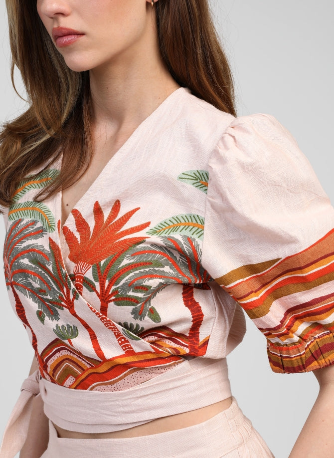 Sorian Top in Coral