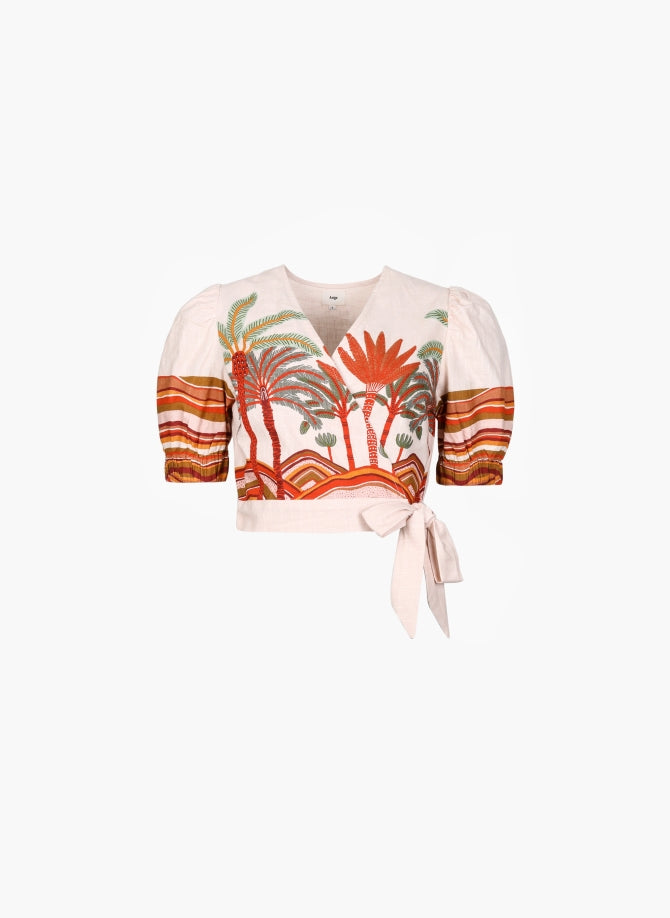 Sorian Top in Coral
