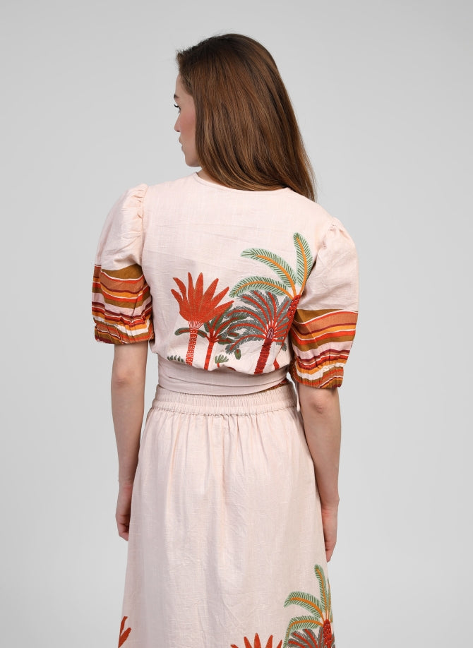 Sorian Top in Coral