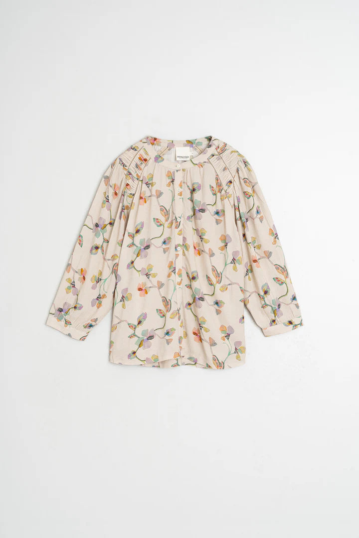 Floral Shirt in Beige