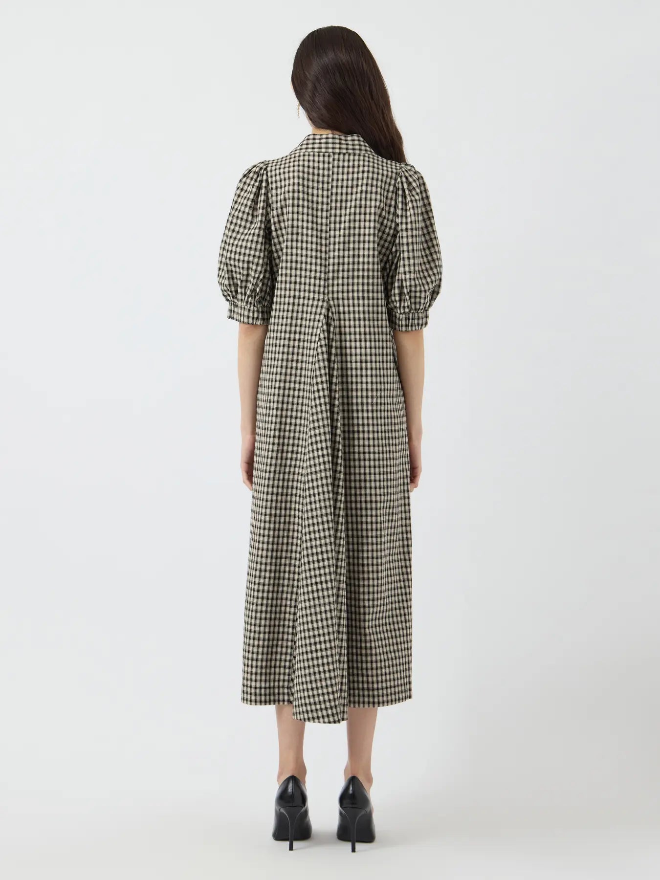 Yaslee Maxi Dress in Check