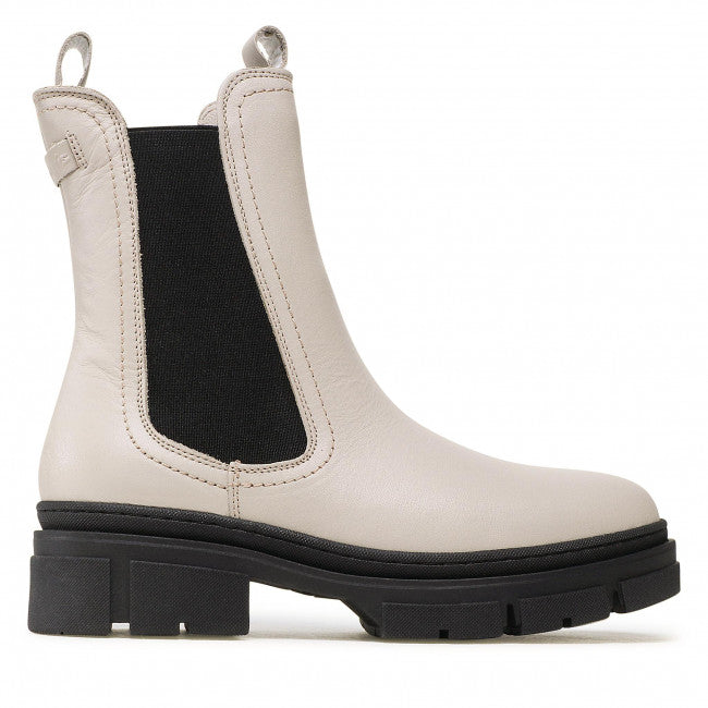 Laceless Ankle Boots in Grey Leather
