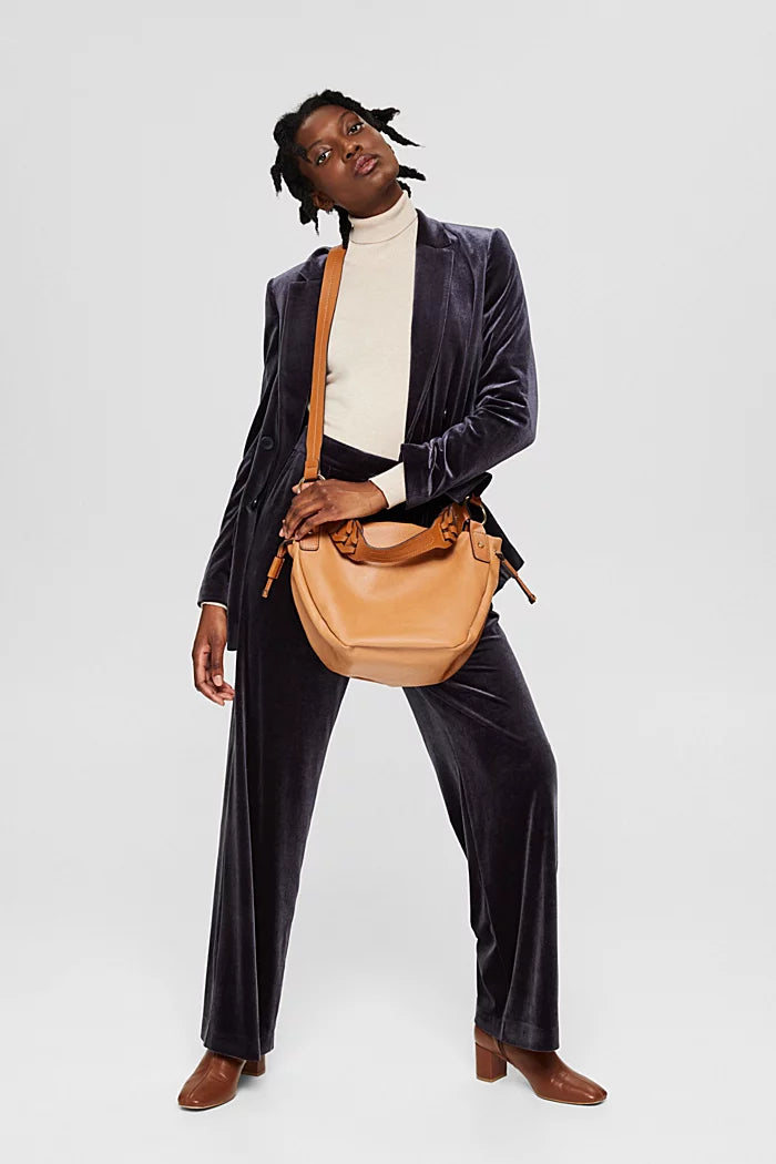 Faux leather shoulder sales bag