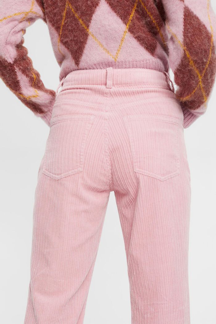Wide Cord Trousers in Pink