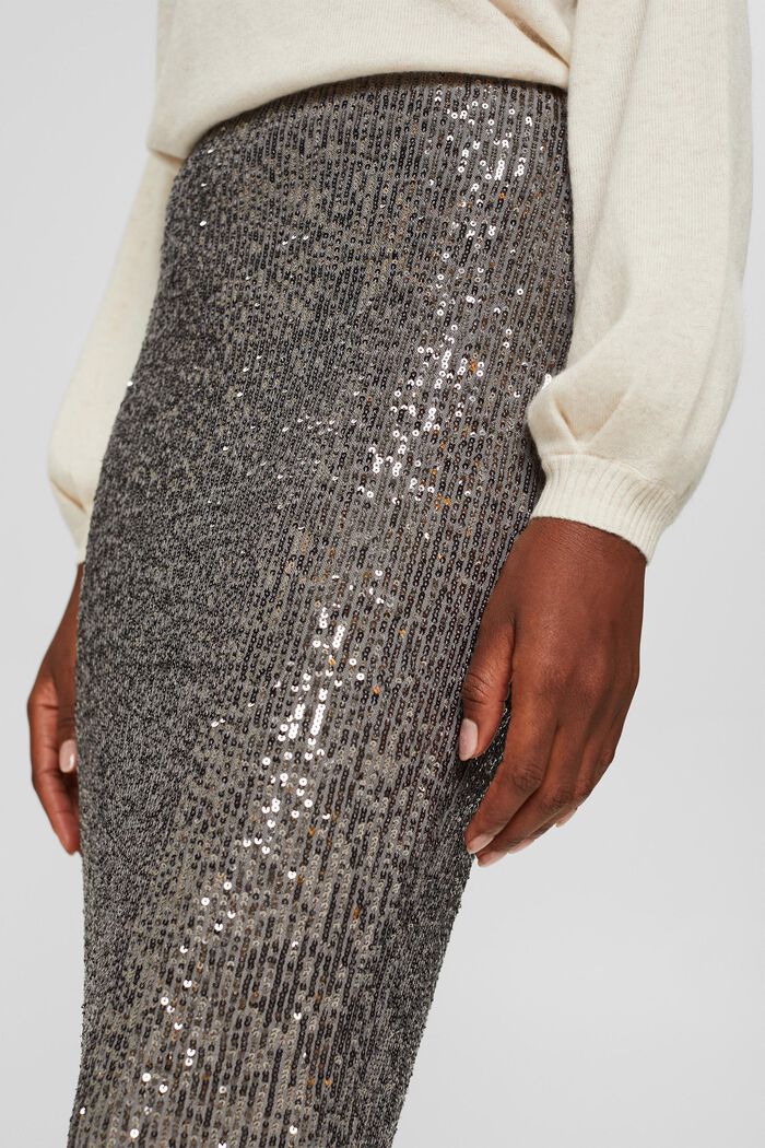 Skirt with Slate Coloured Sequins