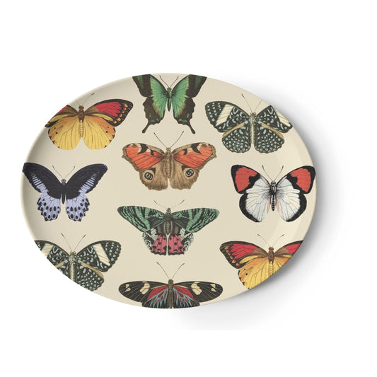 Butterfly Metamorphosis Oval Platter