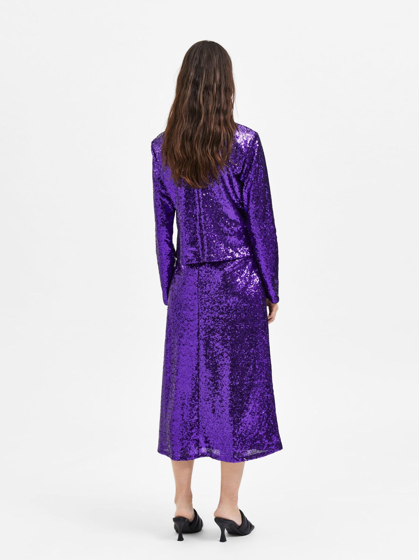Sequin Top in Acai