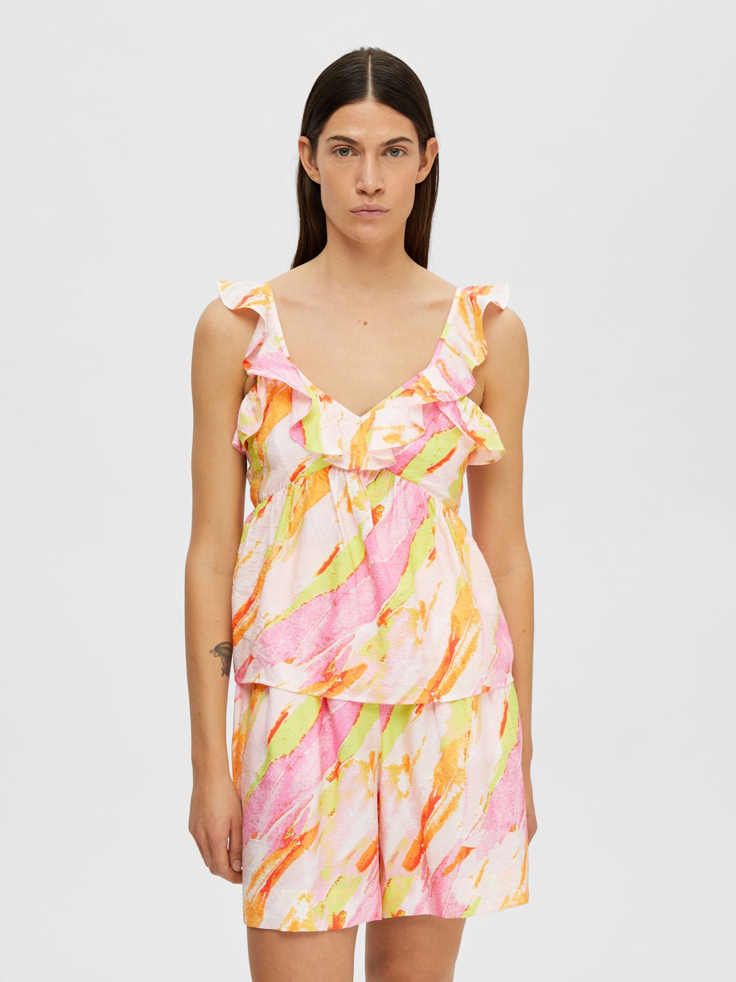 Printed Sleeveless Top